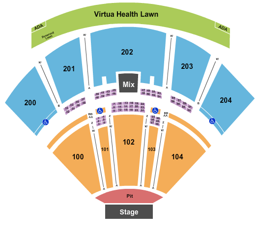 Freedom Mortgage Pavilion Freedom Mortgage Pavilion Seating Chart